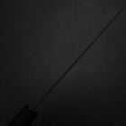 Santoku Blue Steel #2 Kurouchi Chokin Tiger im Bambus Büffelhorn und Ebenholz Griff 165mm-[Musashi]-[Japan-Küchenmesser]