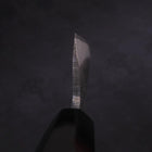 Santoku Blue Steel #2 Kurouchi Chokin "Welle An Fuji" Büffelhorn und Ebenholz Griff 170mm-[Musashi]-[Japan-Küchenmesser]