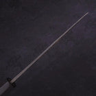 Santoku Blue Steel #2 Kurouchi Chokin "Welle An Fuji" Büffelhorn und Ebenholz Griff 170mm-[Musashi]-[Japan-Küchenmesser]