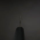 Santoku Blue Steel #2 Kurouchi Dunkelblauer Urushi-Griff 165mm-[Musashi]-[Japan-Küchenmesser]