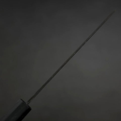 Santoku Blue Steel #2 Kurouchi Dunkelblauer Urushi-Griff 165mm-[Musashi]-[Japan-Küchenmesser]