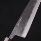 Santoku Blue Steel #2 Kurouchi Ebony Handle 165mm (6.5”)-[Musashi]-[Japan-Küchenmesser]