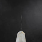 Santoku Blue Steel #2 Kurouchi Ocean Black White Gold Handle 165mm (6.5”)-[Musashi]-[Japan-Küchenmesser]