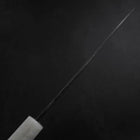 Santoku Blue Steel #2 Kurouchi Ocean Black White Gold Handle 165mm (6.5”)-[Musashi]-[Japan-Küchenmesser]