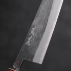 Santoku Blue Steel #2 Kurouchi Sumi Urushi Griff 165mm-[Musashi]-[Japan-Küchenmesser]
