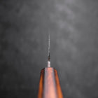 Santoku Blue Steel #2 Kurouchi Sumi Urushi Griff 165mm-[Musashi]-[Japan-Küchenmesser]