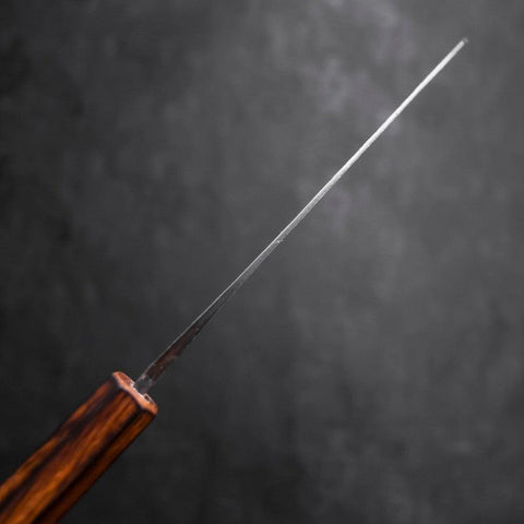 Santoku Blue Steel #2 Kurouchi Sumi Urushi Griff 165mm-[Musashi]-[Japan-Küchenmesser]