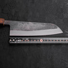 Santoku Blue Steel #2 Kurouchi Sumi Urushi Griff 165mm-[Musashi]-[Japan-Küchenmesser]