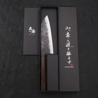 Santoku Blue Steel #2 Kurouchi Sumi Urushi Griff 165mm-[Musashi]-[Japan-Küchenmesser]