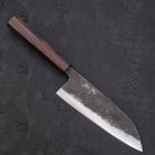 Santoku Blue Steel #2 Kurouchi Sumi Urushi Griff 165mm-[Musashi]-[Japan-Küchenmesser]