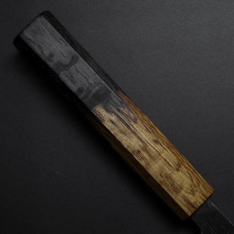Santoku Blue Steel #2 Kurouchi Yaki-Urushi Handle 165mm (6.5”)-[Musashi]-[Japan-Küchenmesser]