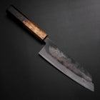 Santoku Blue Steel #2 Kurouchi Yaki-Urushi Handle 165mm (6.5”)-[Musashi]-[Japan-Küchenmesser]