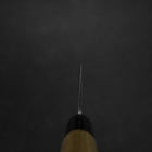 Santoku Blue Steel #2 Nashiji Edelstahlummantelung Eibenholz Griff 165mm-[Musashi]-[Japan-Küchenmesser]