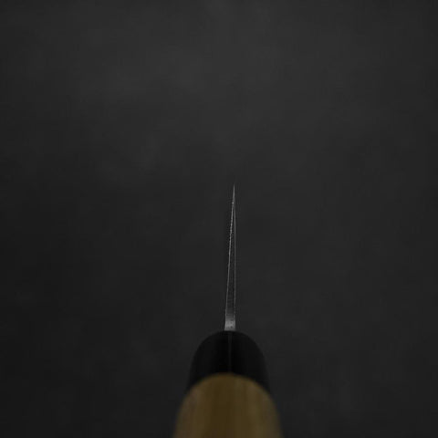 Santoku Blue Steel #2 Nashiji Edelstahlummantelung Eibenholz Griff 165mm-[Musashi]-[Japan-Küchenmesser]