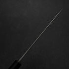 Santoku Blue Steel #2 Nashiji Edelstahlummantelung Eibenholz Griff 165mm-[Musashi]-[Japan-Küchenmesser]