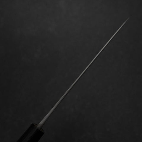 Santoku Blue Steel #2 Nashiji Edelstahlummantelung Eibenholz Griff 165mm-[Musashi]-[Japan-Küchenmesser]