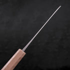Santoku Blue Steel #2 Nashiji Stainless Clad White Urushi Handle 165mm (6.5”)-[Musashi]-[Japan-Küchenmesser]