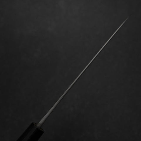 Santoku Blue Steel #2 Nashiji Stainless Yew Handle 165mm-[Musashi]-[Japanese-Kitchen-Knives]