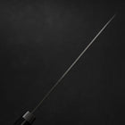 Santoku Blue Steel #2 Poliert Edelstahlummantelung Westlicher Griff 165mm-[Musashi]-[Japan-Küchenmesser]