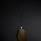 Santoku Blue Steel #2 Polished Olive Handle 170mm (6.7”)-[Musashi]-[Japan-Küchenmesser]