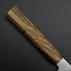Santoku Blue Steel #2 Polished Olive Handle 170mm (6.7”)-[Musashi]-[Japan-Küchenmesser]