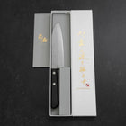 Santoku Blue Steel #2 Polished Western Handle 135mm-[Musashi]-[Japan-Küchenmesser]