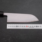 Santoku Blue Super Damascus Buffalo Magnolia Handle 165mm-[Musashi]-[Japan-Küchenmesser]