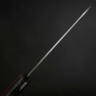 Santoku Blue Super Edelstahlummantelung Poliert Westlicher Griff in Schwarz-Rot 140mm-[Musashi]-[Japan-Küchenmesser]