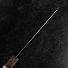 Santoku Blue Super Poliert Ahornholz Griff 180mm-[Musashi]-[Japan-Küchenmesser]