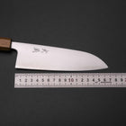 Santoku Blue Super Poliert Yaki Urushi Griff 165mm-[Musashi]-[Japan-Küchenmesser]