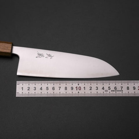 Santoku Blue Super Poliert Yaki Urushi Griff 165mm-[Musashi]-[Japan-Küchenmesser]