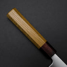 Santoku Blue Super Poliert Zelkove Griff 165mm-[Musashi]-[Japan-Küchenmesser]