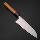 Santoku Blue Super Poliert Zelkove Griff 165mm-[Musashi]-[Japan-Küchenmesser]