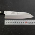Santoku Blue steel #2 Poliert Westlicher Griff 135mm-[Musashi]-[Japan-Küchenmesser]