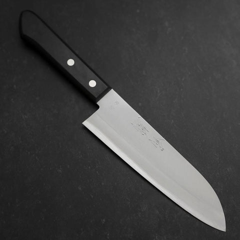 Santoku Blue steel #2 Poliert Westlicher Griff 165mm-[Musashi]-[Japan-Küchenmesser]