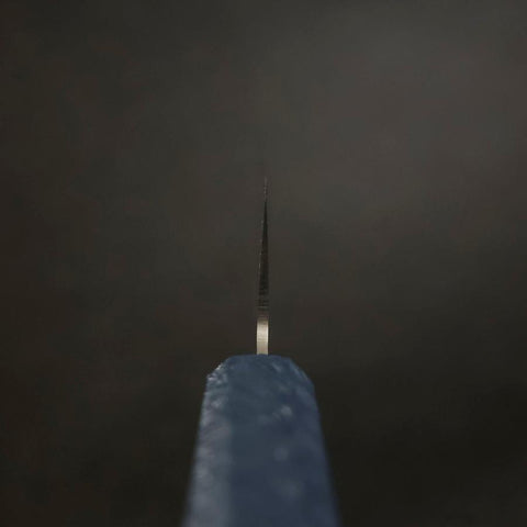 Santoku Chromax Poliert Urushi Griff in Blau 170mm-[Musashi]-[Japan-Küchenmesser]