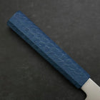 Santoku Chromax Poliert Urushi Griff in Blau 170mm-[Musashi]-[Japan-Küchenmesser]