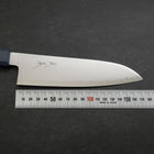 Santoku Chromax Poliert Urushi Griff in Blau 170mm-[Musashi]-[Japan-Küchenmesser]