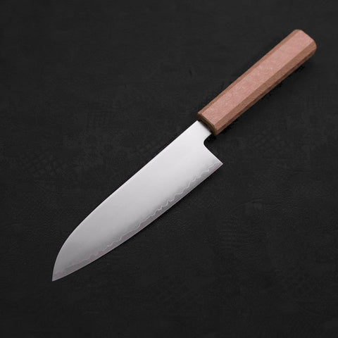 Santoku Chromax, Poliert Urushi Griff in Weiß, 170mm-[Musashi]-[Japan-Küchenmesser]