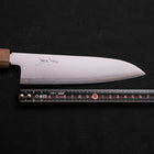 Santoku Chromax, Poliert Urushi Griff in Weiß, 170mm-[Musashi]-[Japan-Küchenmesser]