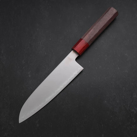 Santoku Chromax Poliert Walnuss Griff 170mm-[Musashi]-[Japan-Küchenmesser]