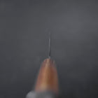 Santoku Chromax Tsuchime Brauner Westlicher Griff 165mm-[Musashi]-[Japan-Küchenmesser]