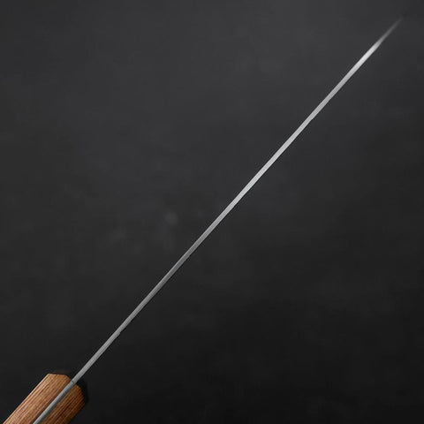 Santoku Chromax Tsuchime Brauner Westlicher Griff 165mm-[Musashi]-[Japan-Küchenmesser]