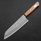 Santoku Chromax Tsuchime Brown Western Handle 165mm (6.5”)-[Musashi]-[Japan-Küchenmesser]