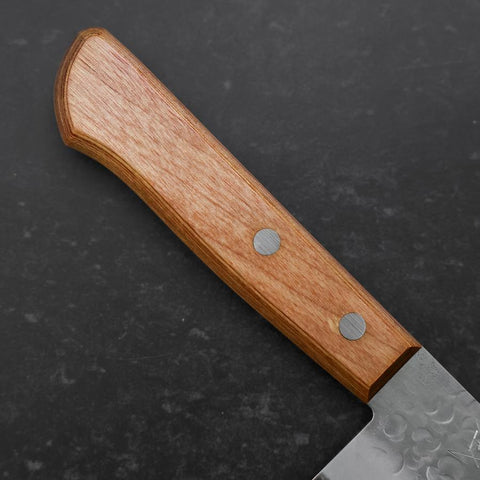Santoku Chromax Tsuchime Brown Western Handle 165mm (6.5”)-[Musashi]-[Japan-Küchenmesser]