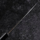 Santoku Edelstahlummantelung Blue Steel #2 Kurouchi Grüner Urushi Griff 165mm-[Musashi]-[Japan-Küchenmesser]