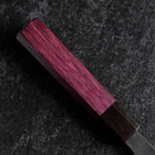Santoku Edelstahlummantelung Blue Steel #2 Kurouchi Lila Urushi Griff 165mm-[Musashi]-[Japan-Küchenmesser]