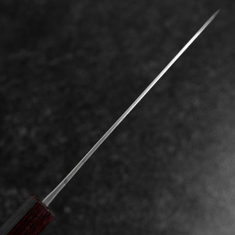 Santoku Edelstahlummantelung Blue Steel #2 Kurouchi Zelkove Griff 165mm-[Musashi]-[Japan-Küchenmesser]