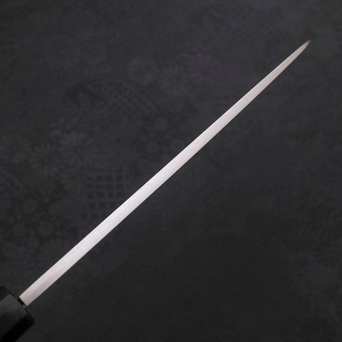 Santoku (Einseitig Geschliffen) White Steel #2 Kasumi Büffelhorn und Ebenholz Griff 180mm-[Musashi]-[Japan-Küchenmesser]