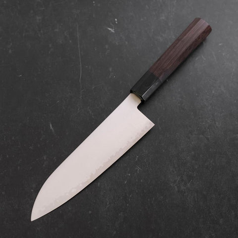 Santoku HAP-40 Poliert Büffelhorn und Ebenholz Griff 180mm-[Musashi]-[Japan-Küchenmesser]